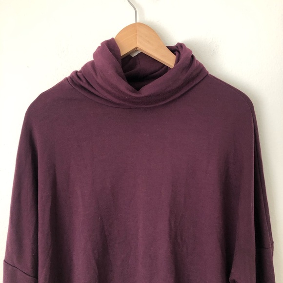 Caslon Purple Knit Mock Neck Dolman Sweater Top - Picture 2 of 9
